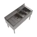BK Resources UB4-21-348LS 48" Underbar Sink Units, 3 Compartment with Left Drainboard 4 image