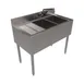 BK Resources UB4-18-236LS 36" Underbar Sink Units, 2 Compartment with Left Drainboard 1 image
