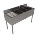 BK Resources UB4-18-348LS 48" Underbar Sink Units, 3 Compartment with Left Drainboard 1 image
