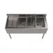 BK Resources UB4-18-348LS 48" Underbar Sink Units, 3 Compartment with Left Drainboard 2 image