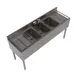 BK Resources BKUBW-360TS 60" Underbar Sink Units, 3 Compartment with 2 Drainboards 4 image