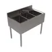 BK Resources UB4-21-336S 36" Underbar Sink Units, 3 Compartment without Drainboard 1 image