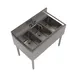 BK Resources UB4-21-336S 36" Underbar Sink Units, 3 Compartment without Drainboard 4 image