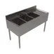 BK Resources UB4-21-348RS 48" Underbar Sink Units, 3 Compartment with Right Drainboard 1 image