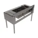 BK Resources UB4-21-348RS 48" Underbar Sink Units, 3 Compartment with Right Drainboard 3 image