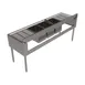 BK Resources UB4-21-372TS 72" Underbar Sink Units, 3 Compartment with 2 Drainboards 3 image