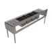 BK Resources UB4-21-484TS 84" Underbar Sink Units, 4 Compartment with 2 Drainboards 3 image