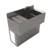 BK Resources UBB-18-236LS Underbar Sink Units, 2 Compartment with Left Drainboard 1 image