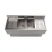 BK Resources UBB-18-248TS Underbar Sink Units, 2 Compartment with 2 Drainboards 2 image