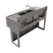 BK Resources UBB-18-248TS Underbar Sink Units, 2 Compartment with 2 Drainboards 3 image