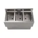 BK Resources UBB-18-336S Underbar Sink Units, 3 Compartment without Drainboard 2 image