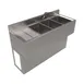 BK Resources UBB-18-348LS Underbar Sink Units, 3 Compartment with Left Drainboard 1 image