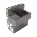 BK Resources UBDW-18-236LS Underbar Sink Units, 2 Compartment with Left Drainboard 1 image