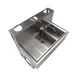 BK Resources UBDW-18-236LS Underbar Sink Units, 2 Compartment with Left Drainboard 4 image