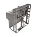 BK Resources UBDW-18-236RS Underbar Sink Units, 2 Compartment with Right Drainboard 3 image