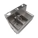 BK Resources UBDW-18-236RS Underbar Sink Units, 2 Compartment with Right Drainboard 4 image