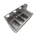 BK Resources UBDW-18-348RS Underbar Sink Units, 3 Compartment with Right Drainboard 4 image