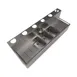 BK Resources UBDW-18-372TS Underbar Sink Units, 3 Compartment with 2 Drainboards 4 image