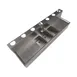 BK Resources UBDW-18-384TS Underbar Sink Units, 3 Compartment with 2 Drainboards 4 image