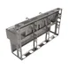 BK Resources UBDW-18-472TS Underbar Sink Units, 4 Compartment with 2 Drainboards 3 image