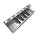 BK Resources UBDW-18-484TS Underbar Sink Units, 4 Compartment with 2 Drainboards 4 image