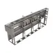 BK Resources UBDW-18-496TS Underbar Sink Units, 4 Compartment with 2 Drainboards 3 image