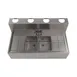 BK Resources UBDW-21-248TS Underbar Sink Units, 2 Compartment with 2 Drainboards 2 image