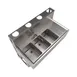 BK Resources UBDW-21-348RS Underbar Sink Units, 3 Compartment with Right Drainboard 4 image