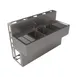 BK Resources UBDW-21-360TS Underbar Sink Units, 3 Compartment with 2 Drainboards 1 image