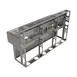BK Resources UBDW-21-372TS Underbar Sink Units, 3 Compartment with 2 Drainboards 3 image