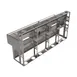 BK Resources UBDW-21-384TS Underbar Sink Units, 3 Compartment with 2 Drainboards 3 image