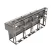 BK Resources UBDW-21-484TS Underbar Sink Units, 4 Compartment with 2 Drainboards 3 image
