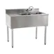 Eagle Group B3L-2-18 36" Underbar Sink Units, 2 Compartment with Left Drainboard 1 image