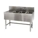 Eagle Group B4-3-L-24 48" Underbar Sink Units, 3 Compartment with Left Drainboard 1 image