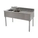Eagle Group B4R-2-22 48" Underbar Sink Units, 2 Compartment with Right Drainboard 1 image