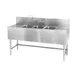 Eagle Group B5-3-LR-24 60" Underbar Sink Units, 3 Compartment with 2 Drainboards 1 image