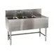 Eagle Group B5.5-3-R-19 66" Underbar Sink Units, 3 Compartment with Right Drainboard 1 image