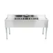Eagle Group B5C-18 60" Underbar Sink Units, 3 Compartment with 2 Drainboards 1 image