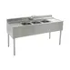 Eagle Group B5C-22 60" Underbar Sink Units, 3 Compartment with 2 Drainboards 1 image