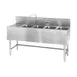 Eagle Group B5L-4-19 60" Underbar Sink Units, 4 Compartment with Left Drainboard 1 image