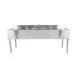 Eagle Group B6C-18-X 72" Underbar Sink Units, 3 Compartment with 2 Drainboards - Flyer 2 image