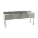 Eagle Group B6C-4-18 72" Underbar Sink Units, 4 Compartment with 2 Drainboards 1 image