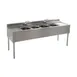 Eagle Group B6C-4-22 72" Underbar Sink Units, 4 Compartment with 2 Drainboards 1 image