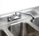 Eagle Group B7C-18 84" Underbar Sink Units, 3 Compartment with 2 Drainboards 7 image