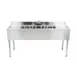 Eagle Group B7C-18 84" Underbar Sink Units, 3 Compartment with 2 Drainboards 1 image