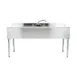 Eagle Group B7C-18 84" Underbar Sink Units, 3 Compartment with 2 Drainboards 2 image