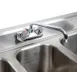Eagle Group B8C-18 96" Underbar Sink Units, 3 Compartment with 2 Drainboards 7 image