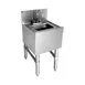 Eagle Group HS12-24 12" Free Standing Underbar Hand Sink Unit with Deck Mount Faucet  2 image