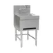 Eagle Group HSD18-24 18" Free Standing Underbar Hand Sink Unit with Soap & Towel Dispenser 1 image