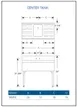 LaCrosse SD31C Underbar Sink Units, 1 Compartment with 2 Drainboards 3 image
